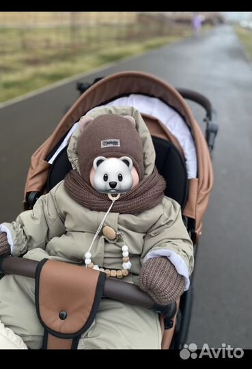 Комплект шапка снуд варежки