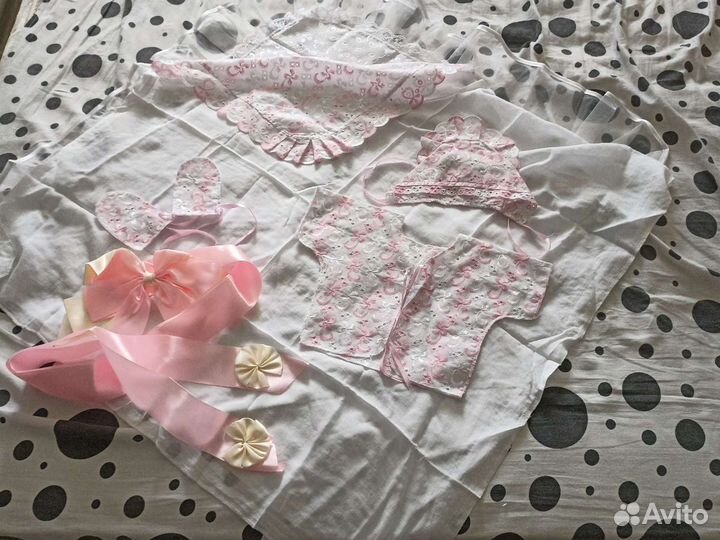 Комплект на выписку для девочки лето