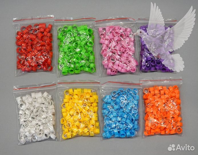 Меточные маркировочные кольца для птиц голубей