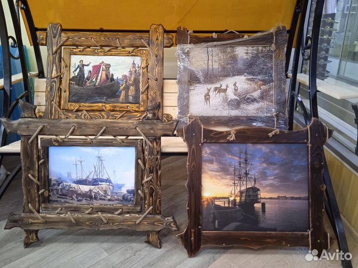 Картины из натурального дерева