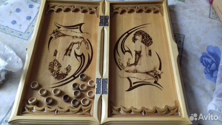 Шахматы шашки нарды подарочный набор