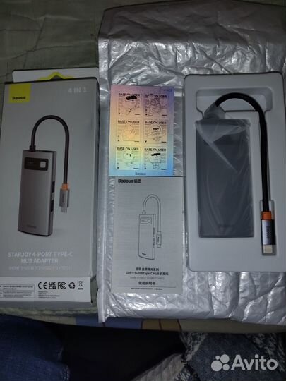 USB хаб 4 in 1 Baseus (Type-C to hdmi) Новый