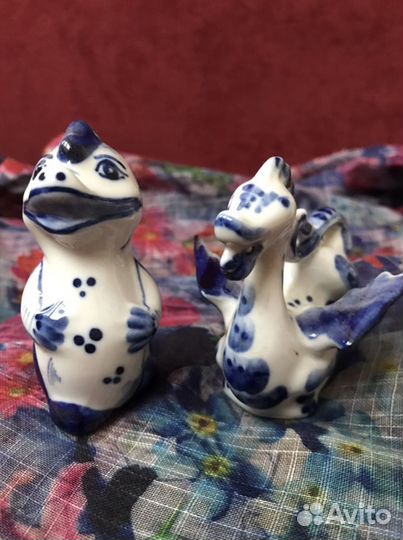 Фигурки фарфоровы Гжель СССР