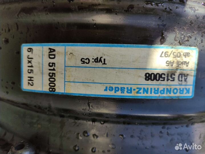 Железные диски r15 на Ауди А6