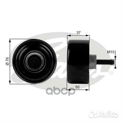 Ролик руч.ремня ford transit 2,4D 2000 T36186