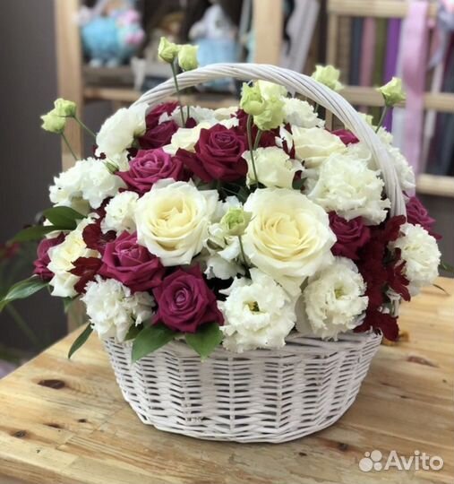 Корзинас Цветами. Букеты. Доставка