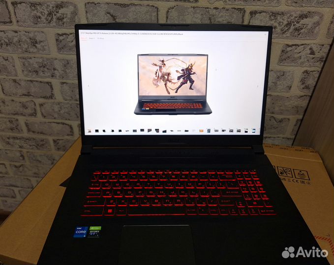 MSI Katana GF76 на RTX3050 и Intel I5 11400H