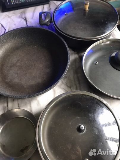 Сковороды и крышки б/ у