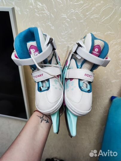 Коньки детские раздвижные 26-31 размер