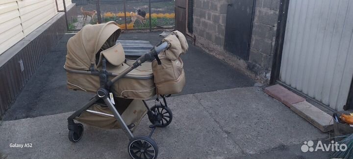 Коляска 2 в 1 luxmom цвет хаки