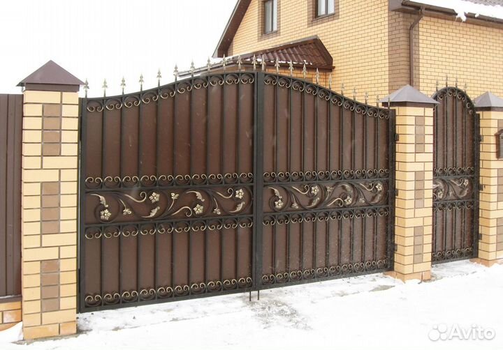 Ворота кованые