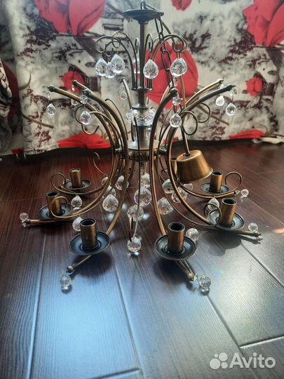 Люстра потолочная хрустальная