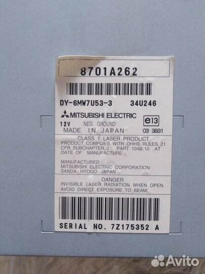 Штатная магнитола mitsubishi Pajero 4