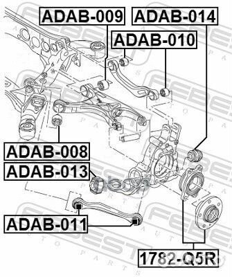 Ступица задняя audi A5/S5 COU.sport. 2008- febest