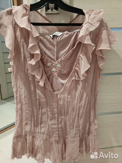 Винтажная блузка 46