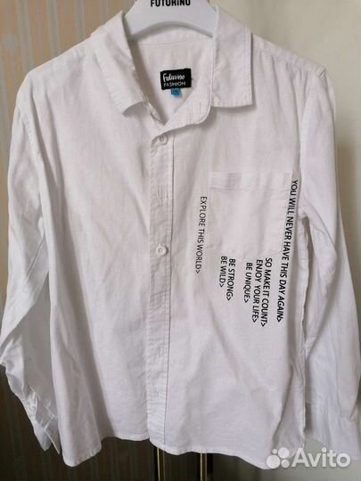 Рубашка белая 134 см
