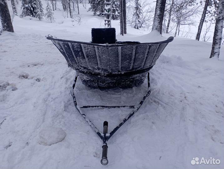 Сани волокуши для снегохода бу