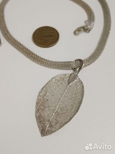 Колье серебро