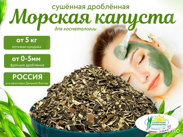 Морская капуста. Ламинария. Опт от 5 кг