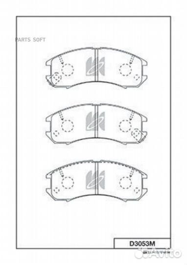 Kashiyama D3053M Колодки тормозные передние mazda