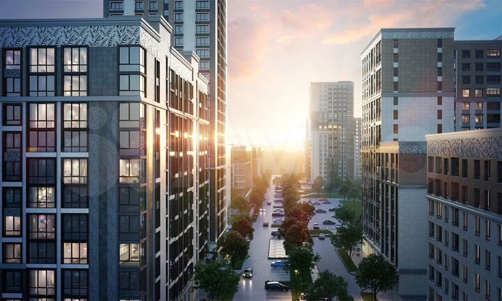 2-к. квартира, 65,3 м², 6/16 эт.