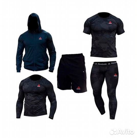 Комплект Reebok Classic черно-серый (M)