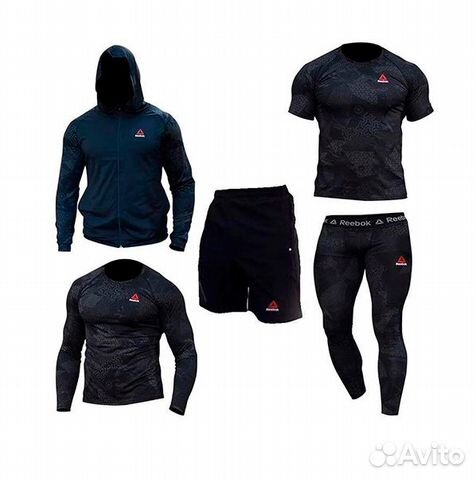 Комплект Reebok Classic черно-серый (M)