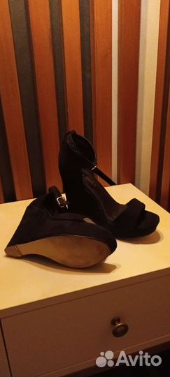 Босоножки женские 37 размер, искусственная замша