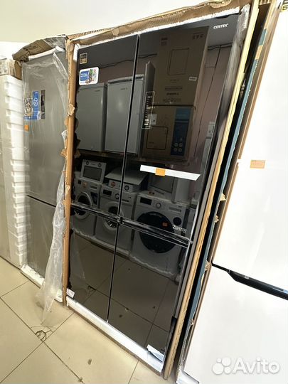 Холодильник 4х дверный черного цвета сухой мороз