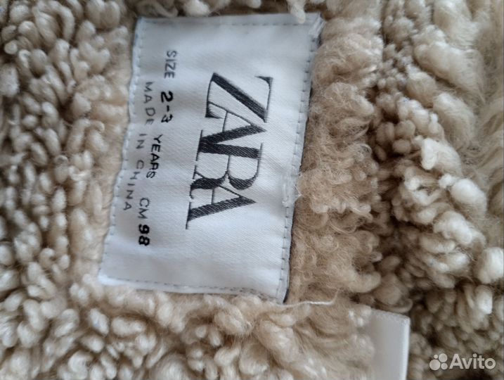 Куртка джинсовая утепленная фирмы zara 98 см