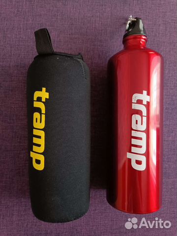 Бутылка (фляга) алюминиевая Tramp в чехле 1 литр