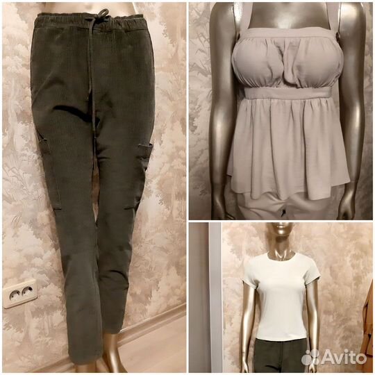 Вельветовые брюки и топ ASOS,42-44