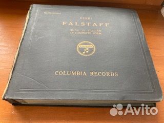 Патефон.пласт.1930г.Англия.Верди. Фальстаф.78 об
