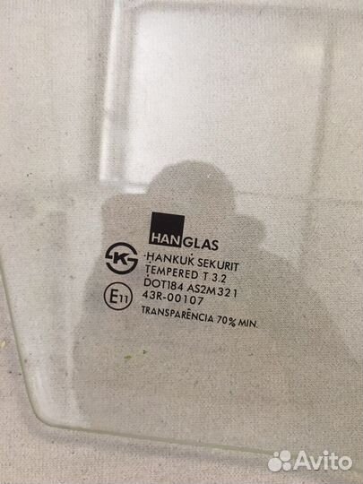 Стекло переднее правое Audi A4 B5(1928)