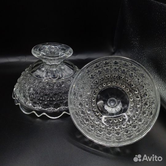 Конфетница Сахарница Бонбоньерка Ваза Хрусталь