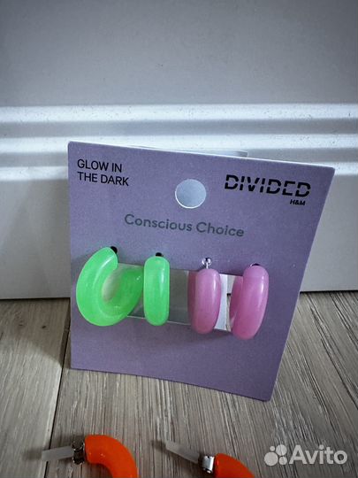 Серьги новые H&M