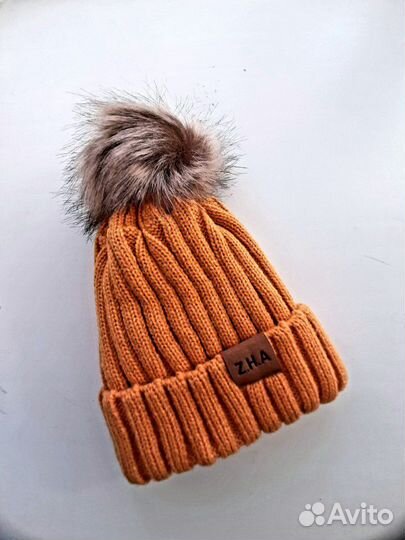 Шапка детская, утеплённая, на 1-2 года