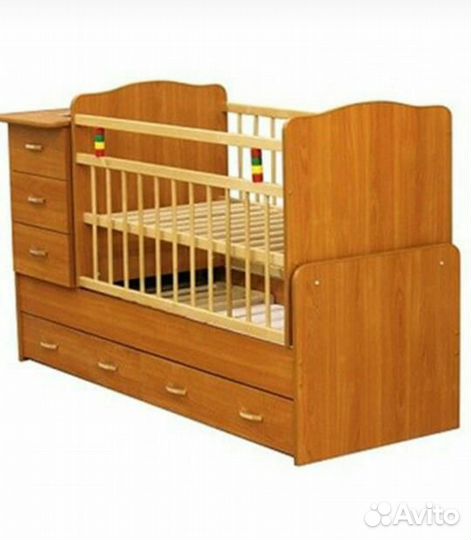 Детская кровать трансформер с маятником