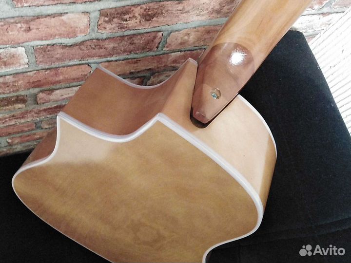 Гитара новая акустическая широкий гриф на болту