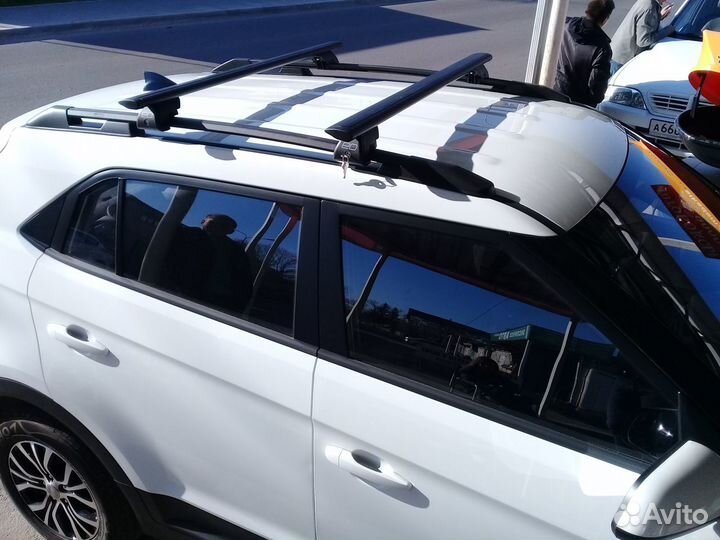 Багажник на рейлинги для Хендай Крета