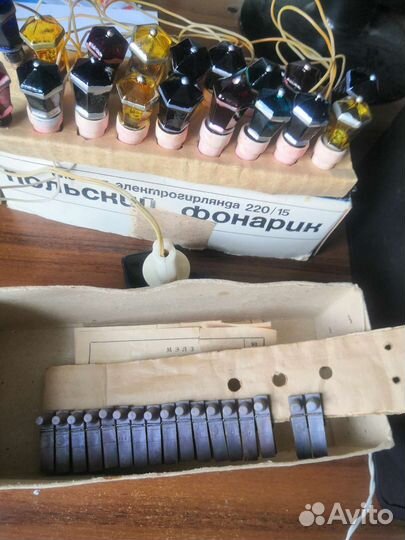 Гирлянда Польский фонарик СССР 1980г выпуска