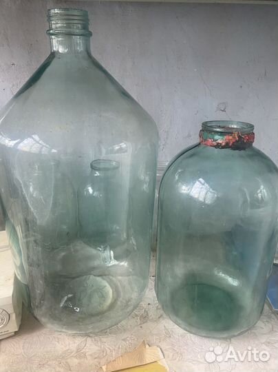 Бутыль стекло 20 литров и 10 литров
