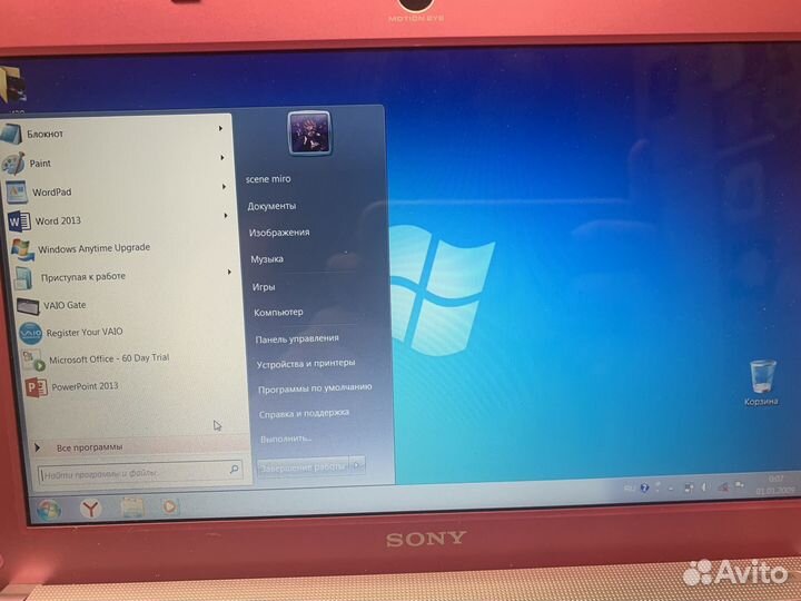 Ноутбук sony vaio vpcw12s1r б/у