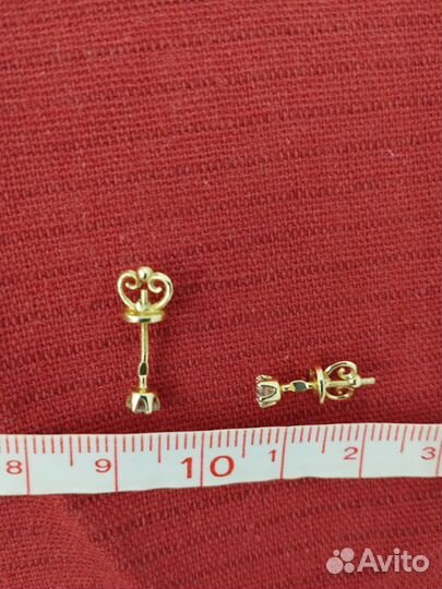 Серьги пуссеты с бриллиантами