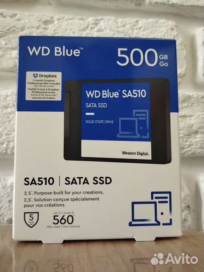 Ssd Western Digital Blue 500Gb новый