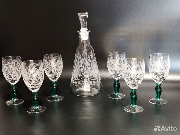 Штофы и графины СССР хрусталь