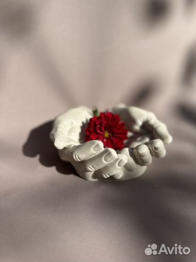 Свечи восковые в гипсе