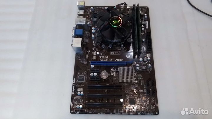 Материнская плата 1155 с процессором i5 +8g