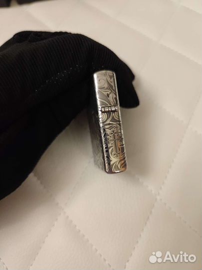 Зажигалка zippo armor sterling ангел хранитель