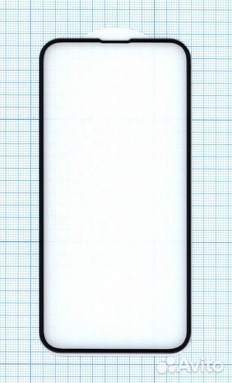 Защитное стекло 5D для iPhone 13 mini черное